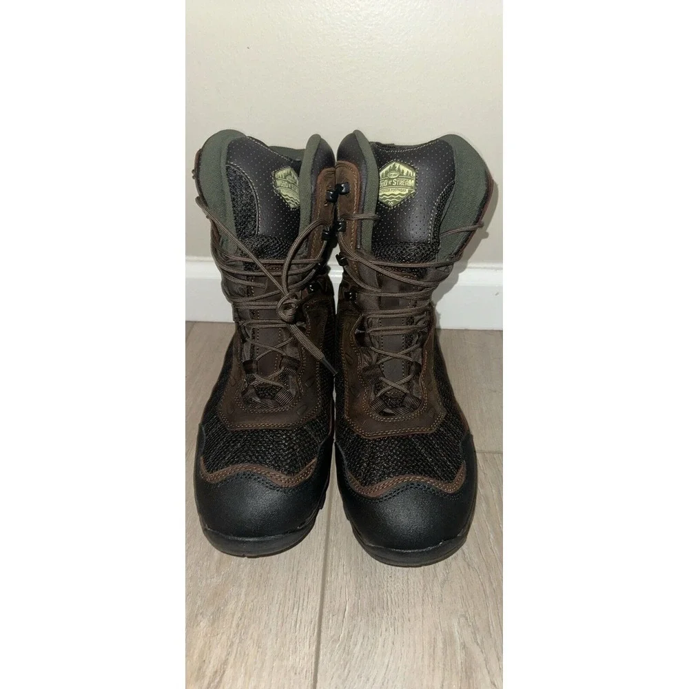 WOOD N' STREAM MANIAC MENS SIZE 8M WATERPROOF CAMO HUNTING‎ BOOTS